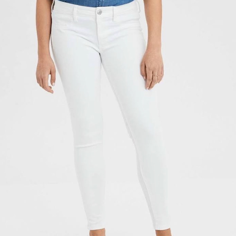 American Eagle White Jeggings
